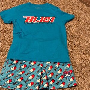 BL101 Kids Blue+Red 4th of July bomb pop set